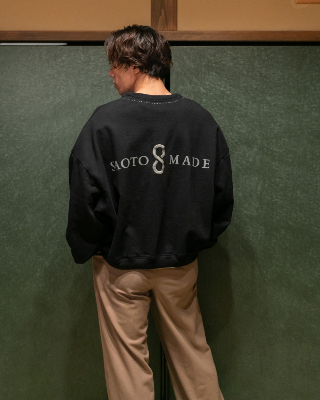黒染め BIG SILHOUETTE SWEAT