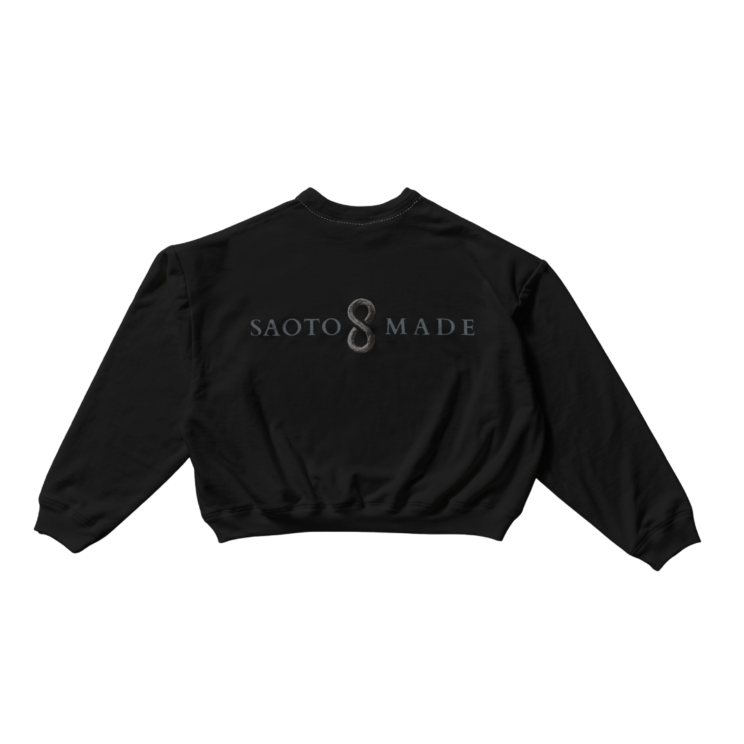 黒染め BIG SILHOUETTE SWEAT – SAOTOMADE 黒染め BIG SILHOUETTE SWEAT – SAOTOMADE