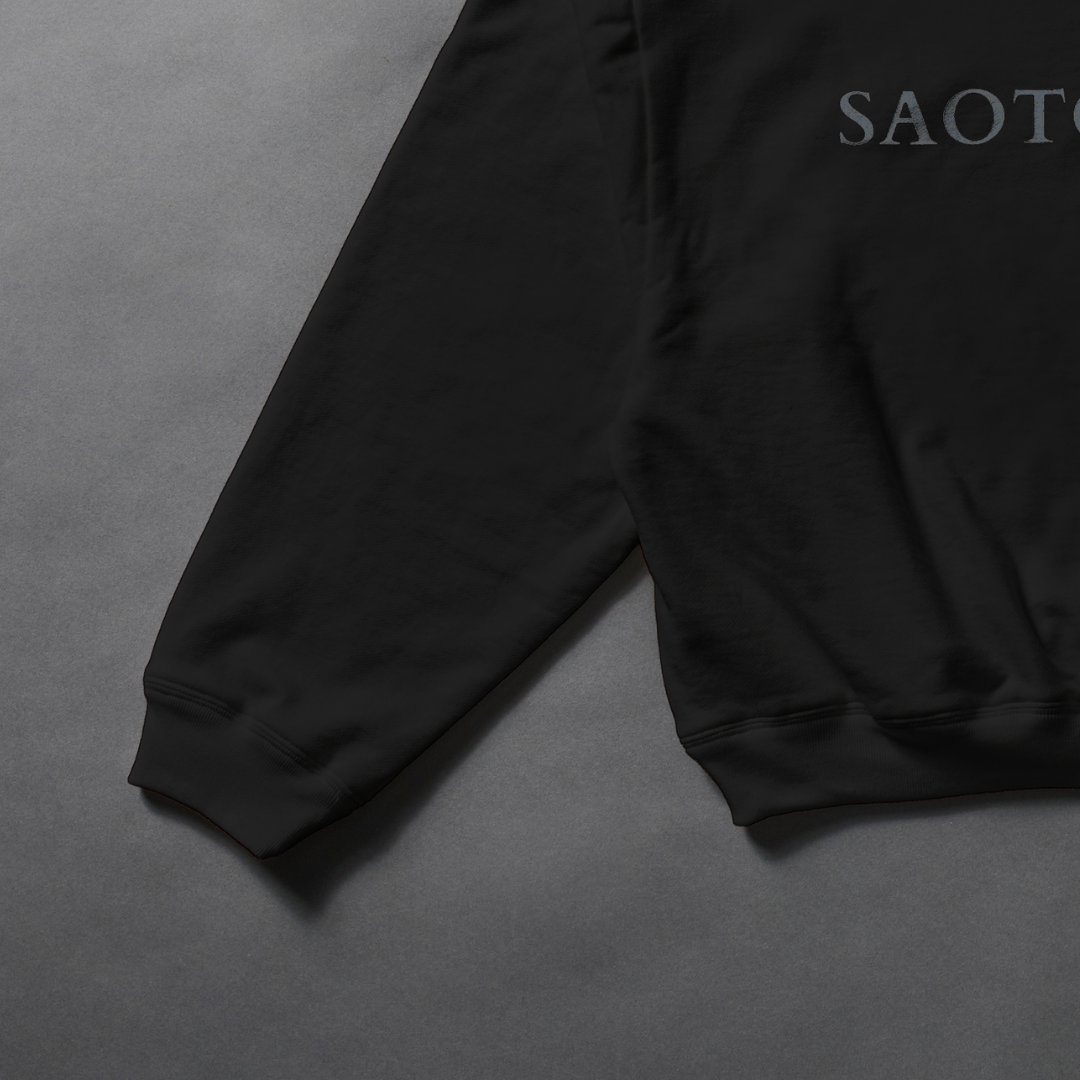 黒染め BIG SILHOUETTE SWEAT