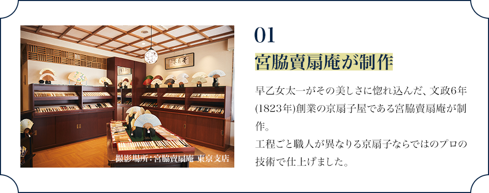 宮脇賣扇庵が制作